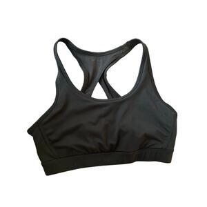 Racerback Sports Bra Reebok L Medium Impact Black